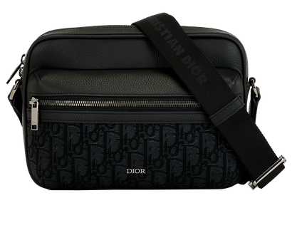 Rider 2.0, &pound;1,300, Handbags, Black/Navy, Canvas/Leather, Front view